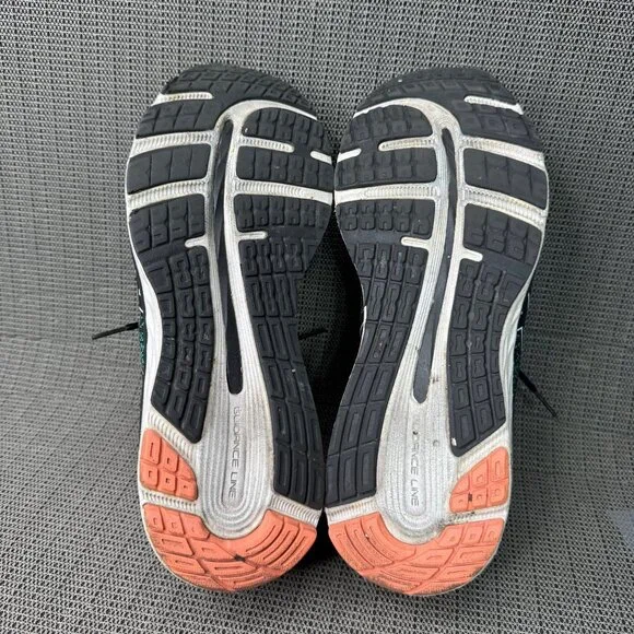 Asics Gel-Cumulus 12 Mens Size 12 Black & Green Running Shoes Rubber Sole - Picture 7 of 8